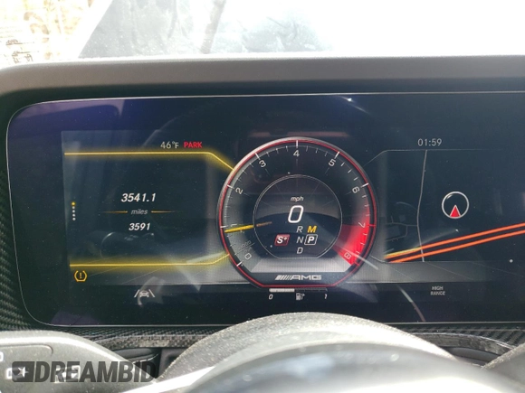 2024 Mercedes-Benz G 63 AMG with VIN W1NYC7HJ0RX504884, listed as a Copart auction lot 50609385 with 3,591 mi miles and Salvage Title. Bid and sale history available at DreamBid. Image 9.
