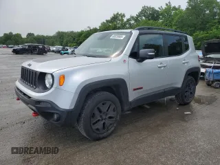 2018 Jeep Renegade Trailhawk with VIN ZACCJBCB7JPG93731, listed as a Copart auction lot 60028905 with 96,795 mi miles and Salvage title. Bid and sale history available at DreamBid. Image 1.