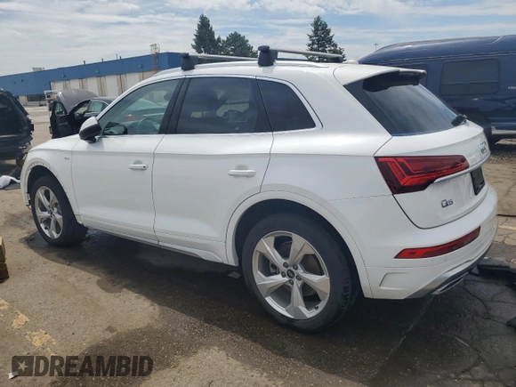 2022 Audi Q5 S line Premium Plus with VIN WA1EAAFY1N2048022, listed as a Copart auction lot 56401135 with 50,936 mi miles and Clean title. Bid and sale history available at DreamBid. Image 2.