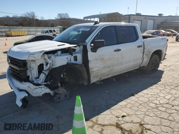 2023 Chevrolet Silverado 1500 RST with VIN 1GCUDEE84PZ133965, listed as a Copart auction lot 42206615 with 33,541 mi miles and Salvage Title. Bid and sale history available at DreamBid. Image 1.