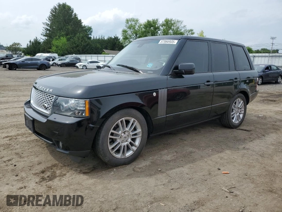 2010 Land Rover Range Rover HSE z VIN SALME1D41AA326500, wystawiony jako Copart lot #57066935 z przebiegiem Nie podano mil oraz Szkoda całkowita • Salvage title. Historia ofert i sprzedaży dostępna na DreamBid. Obrazek 1.