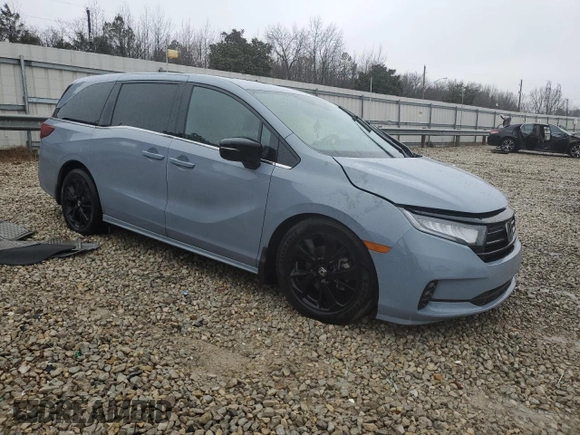 2023 Honda Odyssey Sport with VIN 5FNRL6H77PB011365, listed as a Copart auction lot 44546225 with 48,458 mi miles and Salvage Title. Bid and sale history available at carsss.com. Image 4.