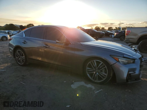 2015 Infiniti Q50 Premium with VIN JN1BV7AP3FM336177, listed as a Copart auction lot 50876135 with 102,126 mi miles and Non Repairable. Bid and sale history available at carsss.com. Image 4.