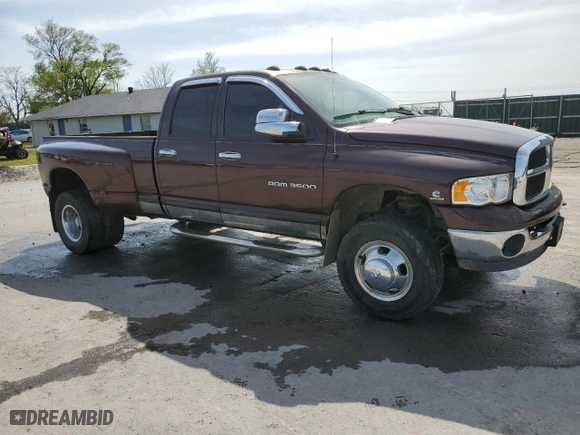 2005 Dodge Ram 3500 SLT with VIN 3D7MS48C15G701608, listed as a Copart auction lot 51265685 with 277,237 mi miles and Salvage Title. Bid and sale history available at carsss.com. Image 4.