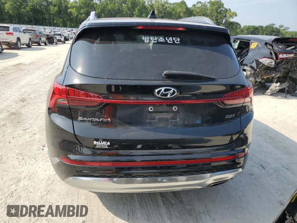 2022 Hyundai Santa Fe Calligraphy with VIN 5NMS54AL8NH450061, listed as a Copart auction lot 54738305 with 74,051 mi miles and Salvage title. Bid and sale history available at DreamBid. Image 6.
