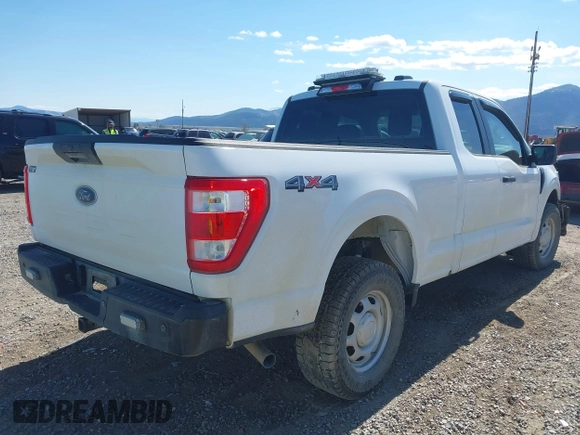 2023 Ford F-150 XL with VIN 1FTEX1EB5PKE10583, listed as a IAAI auction lot 41979500 with 41,611 mi miles. Bid and sale history available at carsss.com. Image 4.