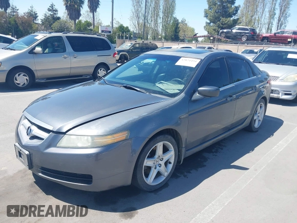2004 Acura TL with VIN 19UUA66214A041474, listed as a IAAI auction lot 42024494 with 198,341 mi miles. Bid and sale history available at carsss.com. Image 6.