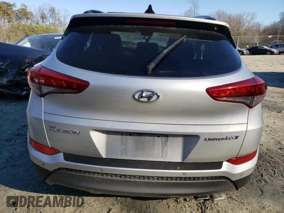 2016 Hyundai Tucson Limited with VIN KM8J33A28GU260089, listed as a Copart auction lot 46775815 with Not Provided miles and Salvage Title. Bid and sale history available at carsss.com. Image 6.