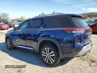 2022 Nissan Pathfinder Platinum with VIN 5N1DR3DH1NC219172, listed as a Copart auction lot 80288214 with 57,108 mi miles and Salvage title. Bid and sale history available at DreamBid. Image 2.