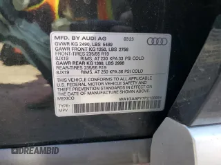 2023 Audi Q5 S line Premium z VIN WA1GAAFY7P2128954, wystawiony jako Copart lot #54409995 z przebiegiem 25 489 mil mil oraz Szkoda całkowita • Salvage title. Historia ofert i sprzedaży dostępna na DreamBid. Obrazek 14.