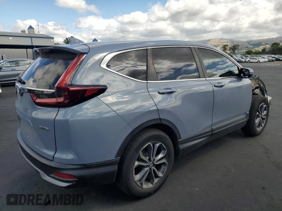 2021 Honda CR-V EX z VIN 2HKRW2H50MH627730, wystawiony jako Copart lot #56968335 z przebiegiem 61 366 mil mil oraz Szkoda całkowita • Salvage title. Historia ofert i sprzedaży dostępna na DreamBid. Obrazek 3.