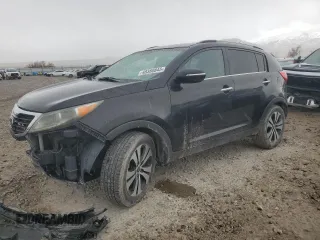 2011 Kia Sportage EX with VIN KNDPC3A21B7021697, listed as a Copart auction lot 48380845 with 143,524 mi miles and Salvage Title. Bid and sale history available at carsss.com. Image 1.