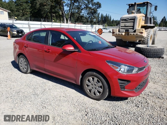 2021 Kia Rio LX with VIN 3KPA24AD5ME392378, listed as a Copart auction lot 64100514 with 32,253 mi miles and Salvage Title. Bid and sale history available at carsss.com. Image 4.