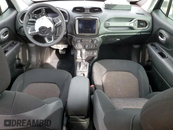 2023 Jeep Renegade Latitude with VIN ZACNJDB16PPP41240, listed as a Copart auction lot 43186095 with 21,257 mi miles and Salvage Title. Bid and sale history available at carsss.com. Image 8.