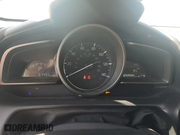 2018 Mazda CX-3 Sport with VIN JM1DKDB76J0309289, listed as a Copart auction lot 50413075 with 57,455 mi miles and Salvage Title. Bid and sale history available at DreamBid. Image 9.