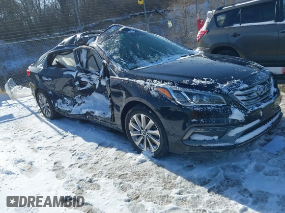 2017 Hyundai Sonata Sport with VIN 5NPE34AF8HH583245, listed as a IAAI auction lot 41841335 with 90,153 mi miles. Bid and sale history available at carsss.com. Image 1.