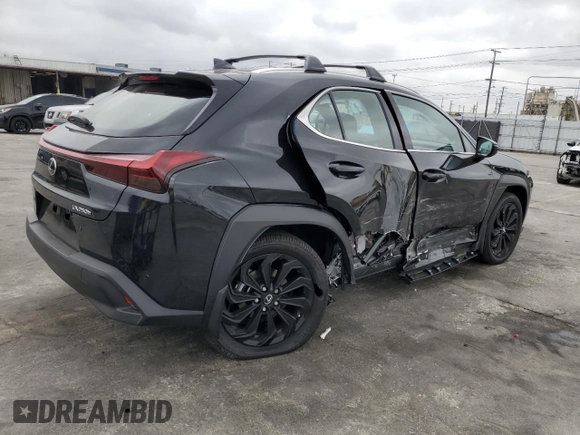 2024 Lexus UX with VIN JTHX6JBH0R2193790, listed as a Copart auction lot 54974844 with 1,268 mi miles and Salvage Title. Bid and sale history available at carsss.com. Image 3.