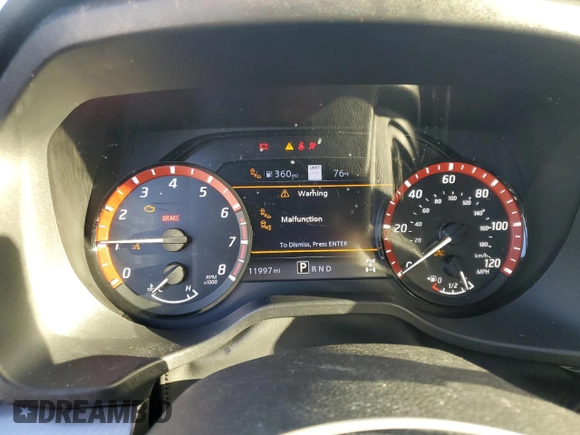 2023 Nissan Titan SV with VIN 1N6AA1ED8PN110324, listed as a Copart auction lot 74601384 with 11,997 mi miles and Non repairable. Bid and sale history available at DreamBid. Image 9.