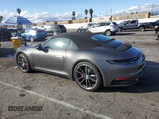 2023 Porsche 911 Carrera S with VIN WP0CB2A91PS248028, listed as a Copart auction lot 44021485 with 5,100 mi miles and Salvage Title. Bid and sale history available at carsss.com. Image 2.