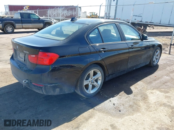 2015 BMW 3 Series 320i with VIN WBA3B1C58F5A05933, listed as a IAAI auction lot 41749755 with Not Provided miles. Bid and sale history available at carsss.com. Image 4.