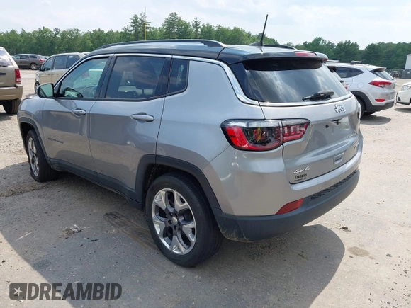 2021 Jeep Compass Limited z VIN 3C4NJDCB1MT506372, wystawiony jako IAAI lot #42485424 z przebiegiem 58 317 mil mil oraz . Historia ofert i sprzedaży dostępna na DreamBid. Obrazek 3.