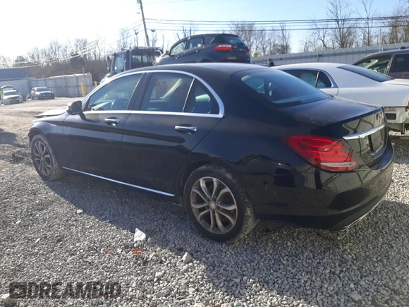 2015 Mercedes-Benz C-Class C 300 Luxury with VIN 55SWF4KB0FU053787, listed as a Copart auction lot 84916574 with 77,943 mi miles and Salvage Title. Bid and sale history available at carsss.com. Image 2.