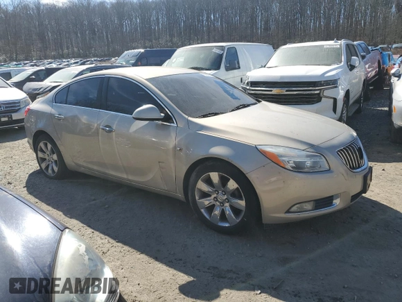 2011 Buick Regal CXL RL1 with VIN 2G4GN5EC1B9181274, listed as a Copart auction lot 46288275 with 176,436 mi miles and Salvage Title. Bid and sale history available at DreamBid. Image 4.