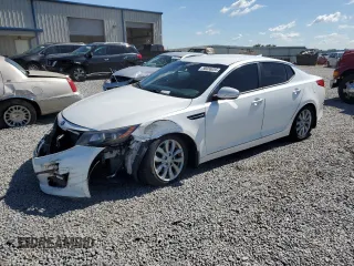 2015 Kia Optima LX with VIN 5XXGM4A72FG505129, listed as a Copart auction lot 58036055 with 108,099 mi miles and Salvage title. Bid and sale history available at DreamBid. Image 1.