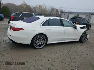 2022 Mercedes-Benz S-Class S 500 with VIN W1K6G6DB9NA166349, listed as a Copart auction lot 78237834 with 21,934 mi miles and Salvage Title. Bid and sale history available at carsss.com. Image 3.