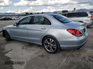 2017 Mercedes-Benz C 350e with VIN 55SWF4HB2HU227658, listed as a Copart auction lot 46088444 with 41,619 mi miles and . Bid and sale history available at DreamBid. Image 2.