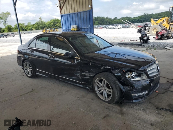 2012 Mercedes-Benz C 250 Sport with VIN WDDGF4HB8CA597638, listed as a Copart auction lot 62937105 with 101,099 mi miles and Salvage title. Bid and sale history available at DreamBid. Image 4.