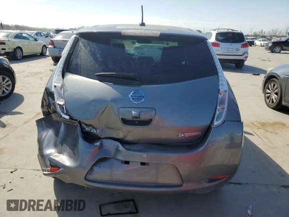 2015 Nissan LEAF SV with VIN 1N4AZ0CP3FC330859, listed as a Copart auction lot 44730433 with 91,556 mi miles. Bid and sale history available at carsss.com. Image 6.