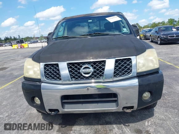 2004 Nissan Titan LE with VIN 1N6AA07B54N583681, listed as a IAAI auction lot 42549178 with 263,841 mi miles and . Bid and sale history available at DreamBid. Image 12.