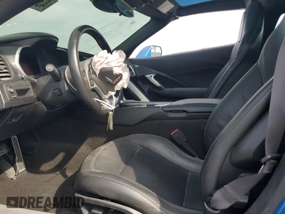 2016 Chevrolet Corvette 1LT with VIN 1G1YB2D72G5107038, listed as a Copart auction lot 43131815 with 45,822 mi miles and Salvage Title. Bid and sale history available at carsss.com. Image 7.