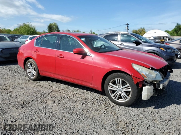2013 Infiniti G37 x with VIN JN1CV6AR7DM351231, listed as a Copart auction lot 54956005 with 181,784 mi miles and Salvage Title. Bid and sale history available at carsss.com. Image 4.