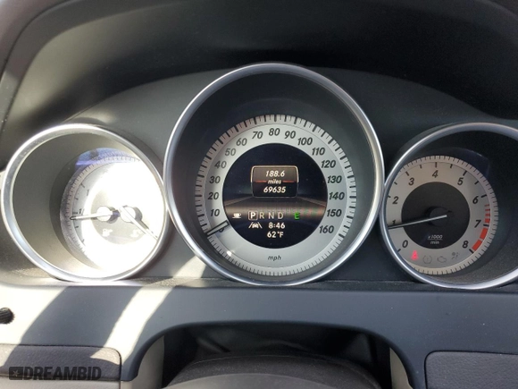 2013 Mercedes-Benz C-Class C 250 with VIN WDDGJ4HB6DG063860, listed as a Copart auction lot 52169935 with 69,635 mi miles and Salvage Title. Bid and sale history available at carsss.com. Image 9.