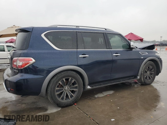 2018 Nissan Armada SV with VIN JN8AY2ND4J9054911, listed as a Copart auction lot 83468624 with 0 mi miles and Clean Title. Bid and sale history available at carsss.com. Image 3.