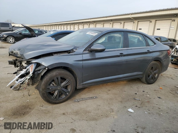 2024 Volkswagen Jetta SE with VIN 3VW7M7BU7RM020488, listed as a Copart auction lot 48544855 with 16,499 mi miles and Salvage title. Bid and sale history available at DreamBid. Image 1.