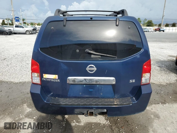 2006 Nissan Pathfinder SE z VIN 5N1AR18U76C632049, wystawiony jako Copart lot #60133885 z przebiegiem 190 092 mil mil oraz Szkoda całkowita • Salvage title. Historia ofert i sprzedaży dostępna na DreamBid. Obrazek 6.