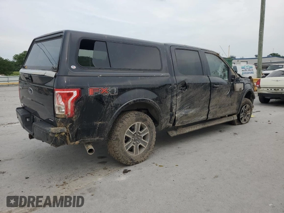 2016 Ford F-150 XLT with VIN 1FTEW1EFXGKF02911, listed as a Copart auction lot 57268625 with 114,794 mi miles and Salvage title. Bid and sale history available at DreamBid. Image 3.