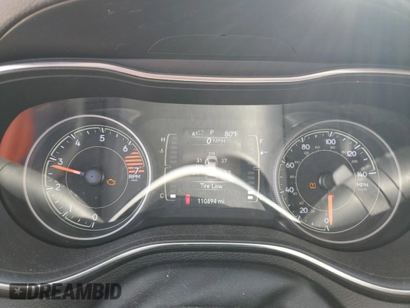 2019 Jeep Cherokee Latitude with VIN 1C4PJLCB5KD344705, listed as a Copart auction lot 52260515 with 110,894 mi miles and Salvage Title. Bid and sale history available at carsss.com. Image 9.