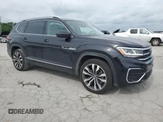 2022 Volkswagen Atlas SEL Premium R-Line with VIN 1V2FR2CA7NC518322, listed as a Copart auction lot 57671035 with 61,653 mi miles and Clean title. Bid and sale history available at DreamBid. Image 4.