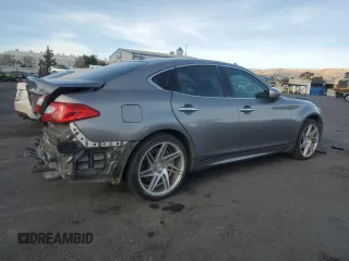 2011 Infiniti M37 with VIN JN1BY1APXBM322226, listed as a Copart auction lot 79061164 with 242,410 mi miles and Salvage Title. Bid and sale history available at carsss.com. Image 3.