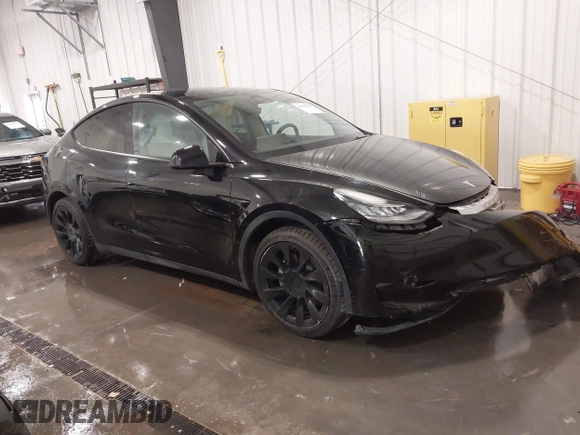 2021 Tesla Model Y Long Range with VIN 5YJYGAEE5MF305655, listed as a IAAI auction lot 41860993 with 50,750 mi miles. Bid and sale history available at carsss.com. Image 1.