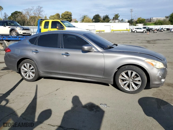 2011 Infiniti M37 with VIN JN1BY1AP7BM320028, listed as a Copart auction lot 50030105 with 196,597 mi miles and Salvage Title. Bid and sale history available at carsss.com. Image 4.