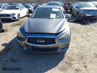 2014 Infiniti Q50 Hybrid Premium with VIN JN1AV7AR1EM700236, listed as a IAAI auction lot 41655090 with 15,481 mi miles. Bid and sale history available at carsss.com. Image 12.