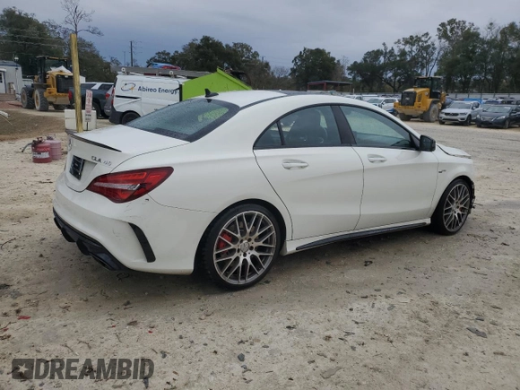 2018 Mercedes-Benz CLA with VIN WDDSJ5CB7JN618278, listed as a Copart auction lot 88866695 with 45,312 mi miles and Salvage Title. Bid and sale history available at carsss.com. Image 3.