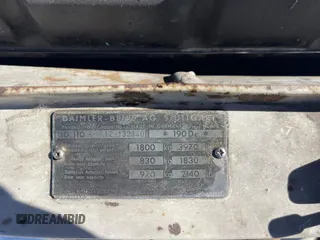 1964 Mercedes-Benz 190 z VIN 190D132340, wystawiony jako Copart lot #88296815 z przebiegiem Nie podano mil oraz Tytuł czysty. Historia ofert i sprzedaży dostępna na DreamBid. Obrazek 10.