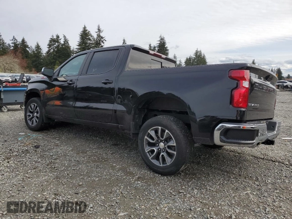 2021 Chevrolet Silverado 1500 LT with VIN 3GCUYDED9MG295923, listed as a Copart auction lot 52372845 with 43,298 mi miles and Salvage Title. Bid and sale history available at DreamBid. Image 2.