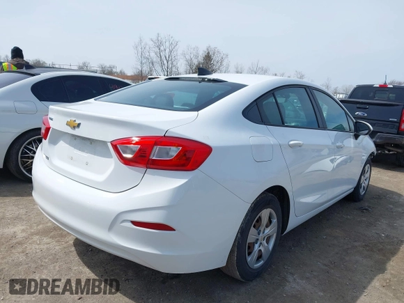 2017 Chevrolet Cruze LS with VIN 1G1BC5SM7H7157341, listed as a IAAI auction lot 41951502 with 160,915 mi miles and . Bid and sale history available at DreamBid. Image 4.